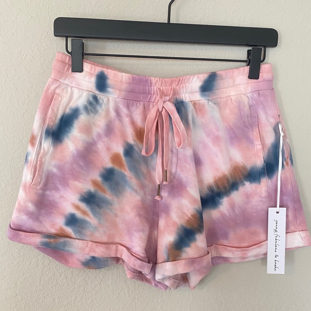NWT Young Fabulous & Broke Tie Dye Shorts - Picture 3 of 6